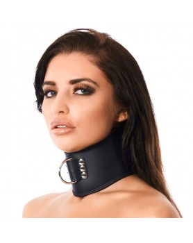 Leather Collar With Padlock