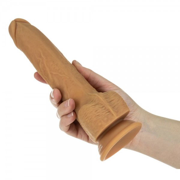 Naked Attraction 9 Inch Thrusting Dildo Caramel
