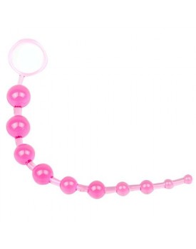 Pink Chain Of 10 Anal Beads