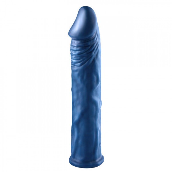 1.5 Inch Length Extender Penis Sleeve 7.5 inches Blue