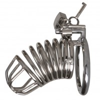 Chrome Chastity Cock Cage